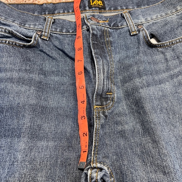 Mens Lee Relaxed Bootcut Blue Denim Jeans 34 x 34 Medium Wash - Picture 3 of 7